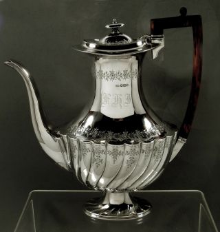 English Sterling Silver Coffee Pot 1894 Joseph Rodgers 2