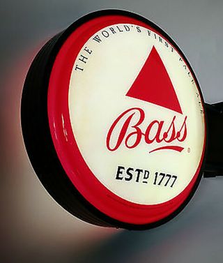 Vintage Bass Ale Light Up Neon / Led Beer Sign Huge 24 Inch Sign