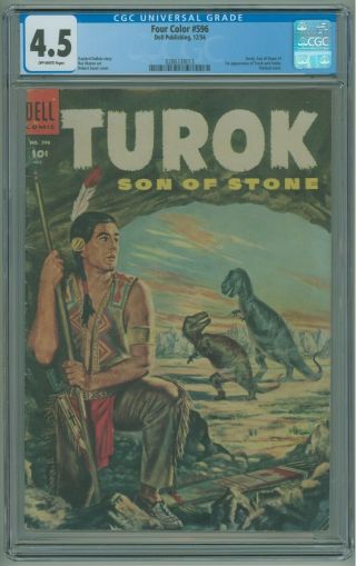 Four Color 596 Cgc 4.  5 Vg,  1st Appearance Of Turok & Andar 1954 Dell