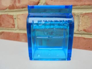 Vintage Blue Glass Letters U.  S.  Mail Mailbox Candy Container