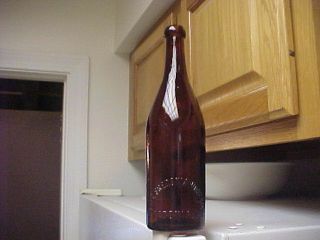 The Fredonia Wine Co.  - Fredonia,  N.  Y.  - Amber Blob Top Bottle - 1900