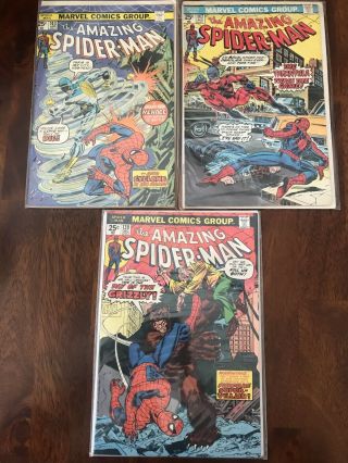 Spiderman 139,  143,  147.  3 Silver Age Comics