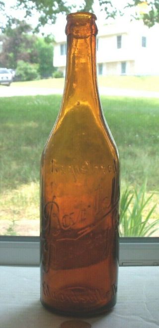 Victorian Honey Amber Beer Embossed,  Barlels Brewing Co,  Edwardsville,  Pa
