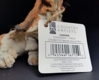 HTF Rare Mini Basset hound dog Figurine CA04336 Country Artists A Breed Apart 4