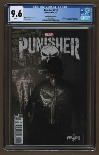 Punisher 218 Netflix John Bernthal Variant Cgc 9.  6 - Frank Castle War Machine