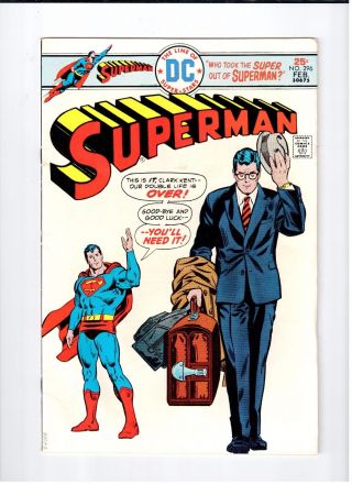 Dc Comics Superman 296 Feb 1976 Vintage Comic Fn,