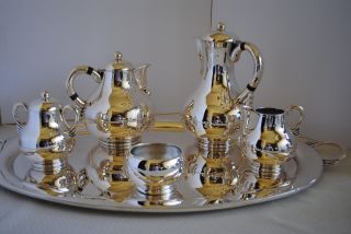 Hector Aguilar 6 Piece Sterling Silver Tea/coffee Set 1950 