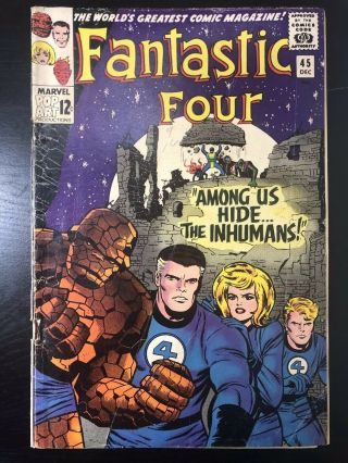 Fantastic Four 45 (dec 1965,  Marvel) Gd/vg