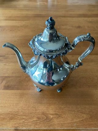 Strasbourg silver by Gorham Tea Set with tray ESTATE 3