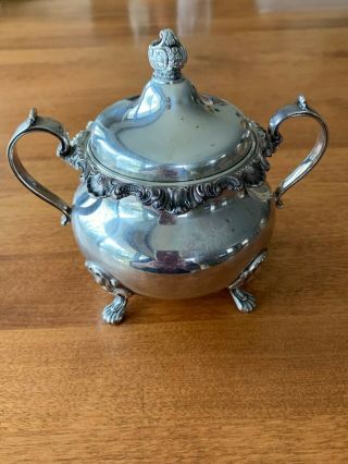 Strasbourg silver by Gorham Tea Set with tray ESTATE 9