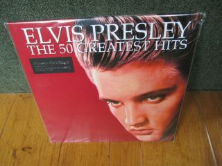 Elvis Presley The 50 Greatest Hits 3 Lp 180 Gram Vinyl
