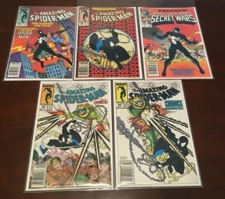 Spiderman 300,  252,  298,  299,  Secret Wars 8 / Newsstand,  & Centered