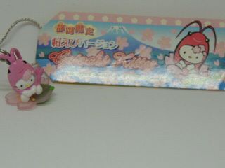Hello Kitty Netsuke Mascot Cell Phone Strap Charm 
