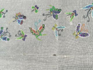 Antique Chinese embroidery textile 9