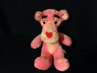 Vintage Might Star 12 " Pink Panther Plush Stuffed Animal