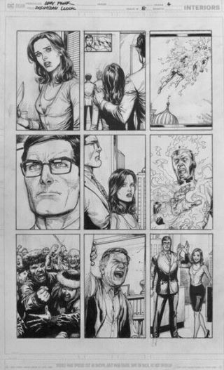 Gary Frank Doomsday Clock Comic Art 8 P4 Batman,  Watchmen,  Superman