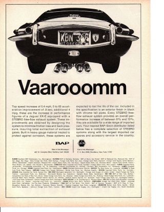 1968 Jaguar Xke/ Xk - E Classic Bap/geon Print Ad