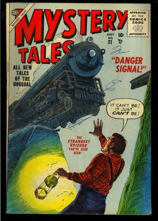 Mystery Tales 31 Late Golden Age Atlas Horror Comic 1955 Fn,
