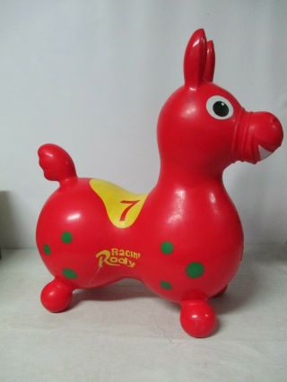 Gymnic Racin’ Rody Rocking Horse Red and Yellow Exercise and Fun Kids Bounce Toy 4