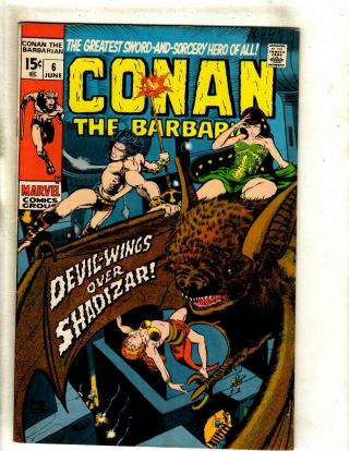 Conan The Barbarian 6 Vf Marvel Comic Book Kull King Red Sonja Warrior Rs1