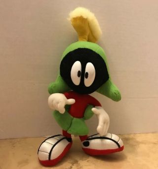 Vintage 1994 Looney Tunes Marvin The Martian Plush Gift 12” Stuffed Unique Space