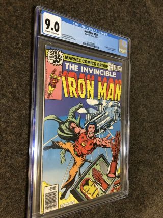 Marvel Iron Man 118 Comic Book Cgc Grade 9.  0 First Appearance Jim Rhodes 1979