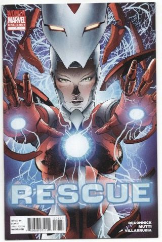 Rescue 1 / Pepper Pots One Shot / 9.  2nm - / Marvel Comics Stock Image / Movie