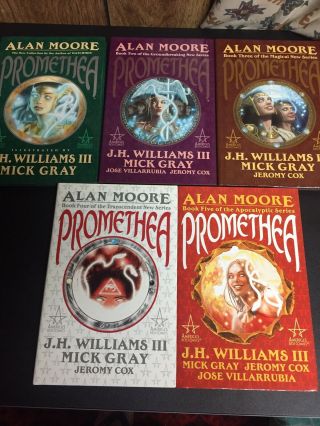 Promethea Hardcover Graphic Novels Books 1 - 5 Alan Moore