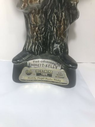 Large Emmett Kelly World Famous Wilkie The Circus Clown Beam Decanter 2