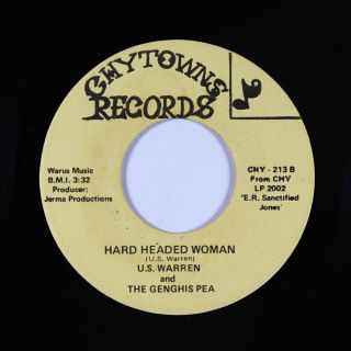 Funk 45 - U.  S.  Warren - Hard Headed Woman - Chytowns - Vg,  Mp3