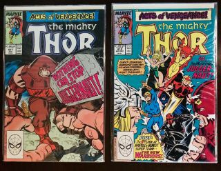 The Mighty Thor 411 412 1st Cameo And Appearance Of The Warriors Cgc Ready