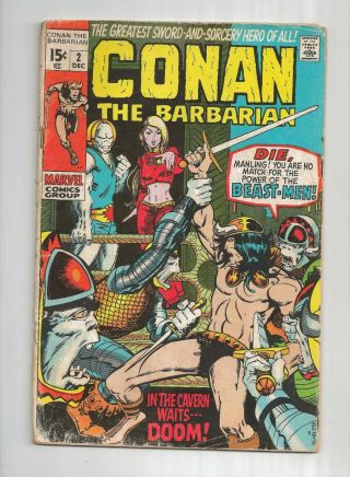Conan The Barbarian 2 Barry Smith Art Story,  3.  0 Gd/vg Spine Split,  Marvel