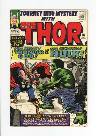 Journey Into Mystery 112 - - Thor Vs Incredible Hulk - Avengers