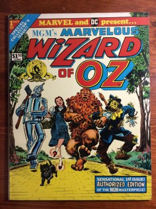 Mgm’s Wizard Of Oz 1975 Marvel Dc Treasury Edition Movie Book