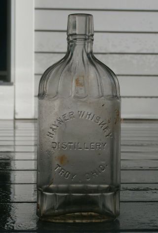 Antique Hayner Whiskey Distillery - Troy,  Ohio Umbrella/ Mug Base Liquor Bottle