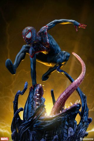 Spider - Man Miles Morales Pff Premium Format Figure Sideshow Marvel Statue 300554