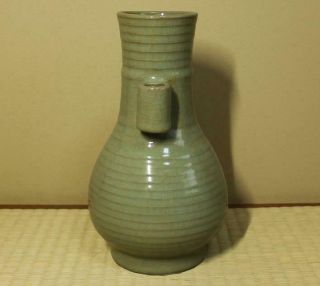 Chinese Song Dynasty Guan Kiln Vase / W 13.  9× H 24.  6[cm] Plate Dish Pot 4
