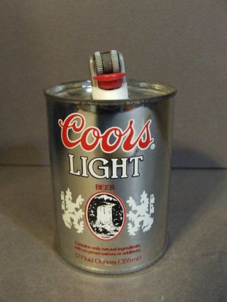 Vintage Coors Light Beer Can Lighter Holder