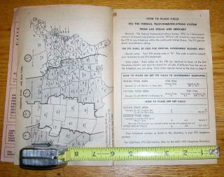 1969 U.  S.  Atomic Energy Telephone Directory,  Mecury Campsite,  Nevada,  complete 3