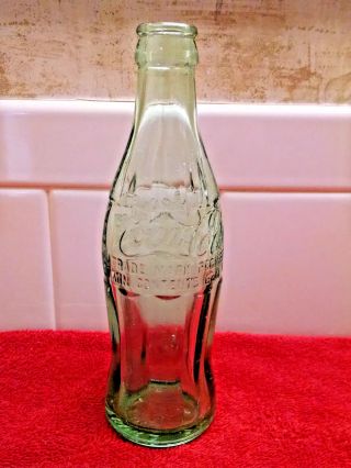 Vtg Coca Cola Coke Soda Pop Bottle Green Glass 6 Oz Orangeburg,  Sc Pat D 105529