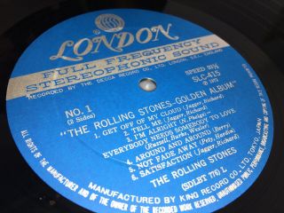 THE ROLLING STONES - GOLDEN ALBUM RARE JAPAN IMPORT UNPLAYED 1971 VINYL LP 8
