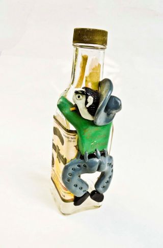 VINTAGE RARE CUERVO ESPECIAL MEXICO TEQUILA BOTTLE WITH ATTACHED COWBOY FIGURINE 2