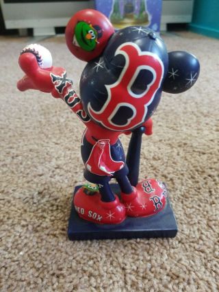 Disney Mickey Mouse All Stars Baseball Figure Figurine Statue Boston Red Sox 5