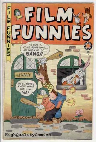 Film Funnies 2,  Vg,  Wonder Duck,  Creepy Cat,  1950,  Rabbit,  Fox