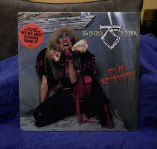 Twisted Sister Very Rare Lp Stay Hungry 1984 Usa 1st Press W/hype Sticker