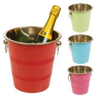 Metal Chic Champagne Ice Cooler Bucket Wine Drink Trough Party Accessory Beer