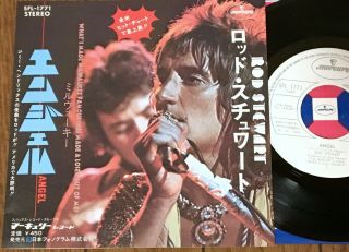 Rod Stewart - Angel 1972 Japan White Label Promo Ps 7 " Sfl - 1771 Jimi Hendrix