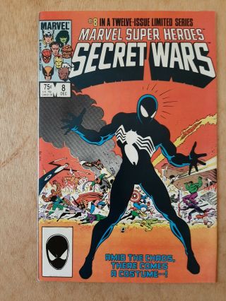 Marvel Heroes Secret Wars 8 (1984,  Marvel) 1st App Black Symbiote,