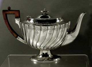 English Sterling Silver Tea Set 1894 Joseph Rodgers 3