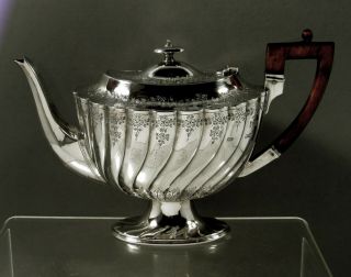 English Sterling Silver Tea Set 1894 Joseph Rodgers 4